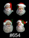 654 Santa Face Christmas Ornaments (4)