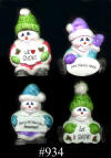934 Snowmen Christmas Ornaments (4)